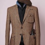 RAJEGAR Giacca sportiva da uomo pied de poule in tweed norfolk giacca casual misto lana vintage sposo britannico cappotto hacking giacche, Pied de poule, XXS : Amazon.it: Moda