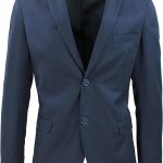 Giacca Blazer Uomo Blu Nero Grigio Slim Fit Elegante Formale Casual Cerimonia (XXL, Grigio Scuro) (XS, Blu Scuro) : Amazon.it: Moda