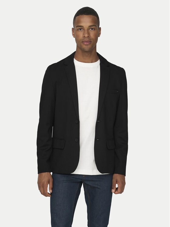giacca-uomo-elegante-610ilq-1.jpg Casual Giacca Nera Da Uomo Giacca Elegante Giacca Nera Estiva Uomo Giacca Uomo Elegante - immagine 1