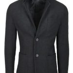 Giacca uomo Blazer casual elegante nero 100% made Italy slim fit aderente lana | eBay
