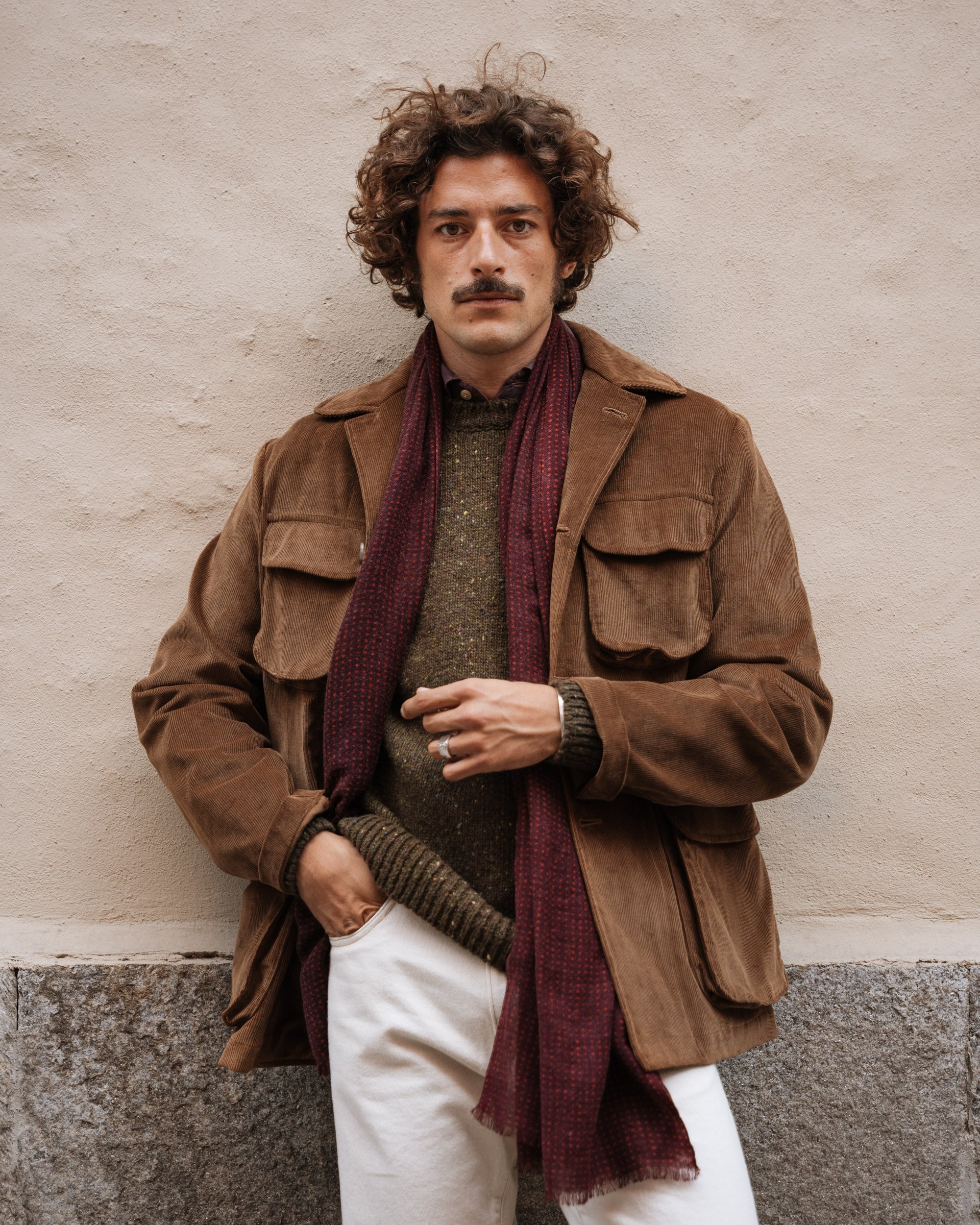 giacca-velluto-uomo-177uwt-1.jpg Giacca Velluto Marrone Uomo A Coste Abito Uomo Velluto Marrone White Giacca Di Velluto A - immagine 1