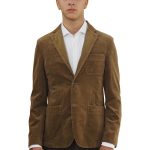 Giacca uomo velluto marrone