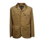 L'IMPERMEABILE giacca uomo velluto coste beige SCOZIA BARATTI FIELD JKT MADE IN ITALY