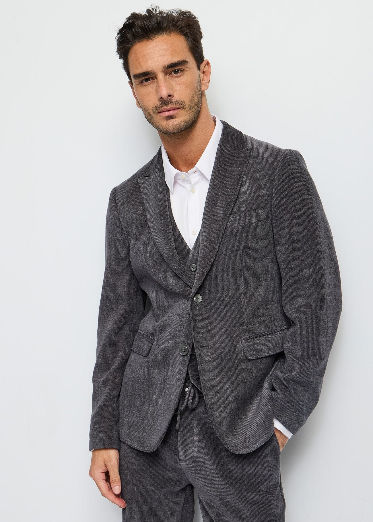 giacca-velluto-uomo-511dxt-1.jpg Blazer grigio in velluto | Acquista Online | Gaudì - immagine 1
