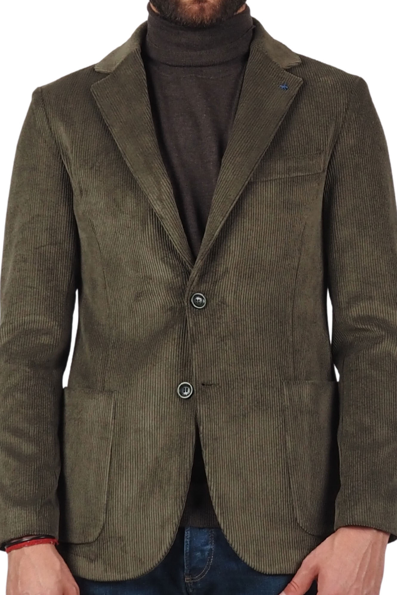 giacca-velluto-uomo-953gcs-1.jpg Giacca invernale in velluto verde - immagine 1
