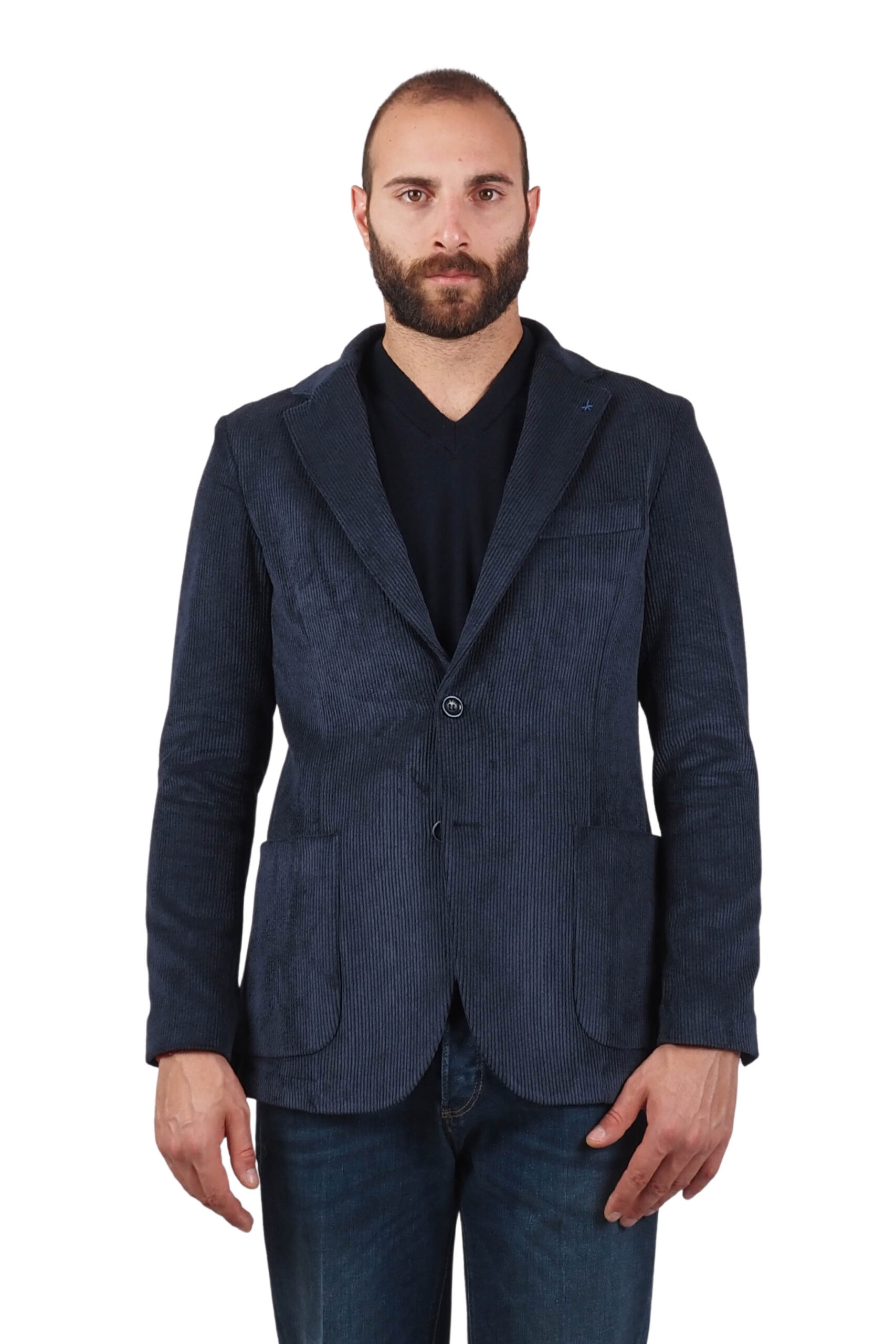 giacca-velluto-uomo-965kbc-1.jpg Giacca Uomo Velluto Blu: Eleganza e Comfort - immagine 1