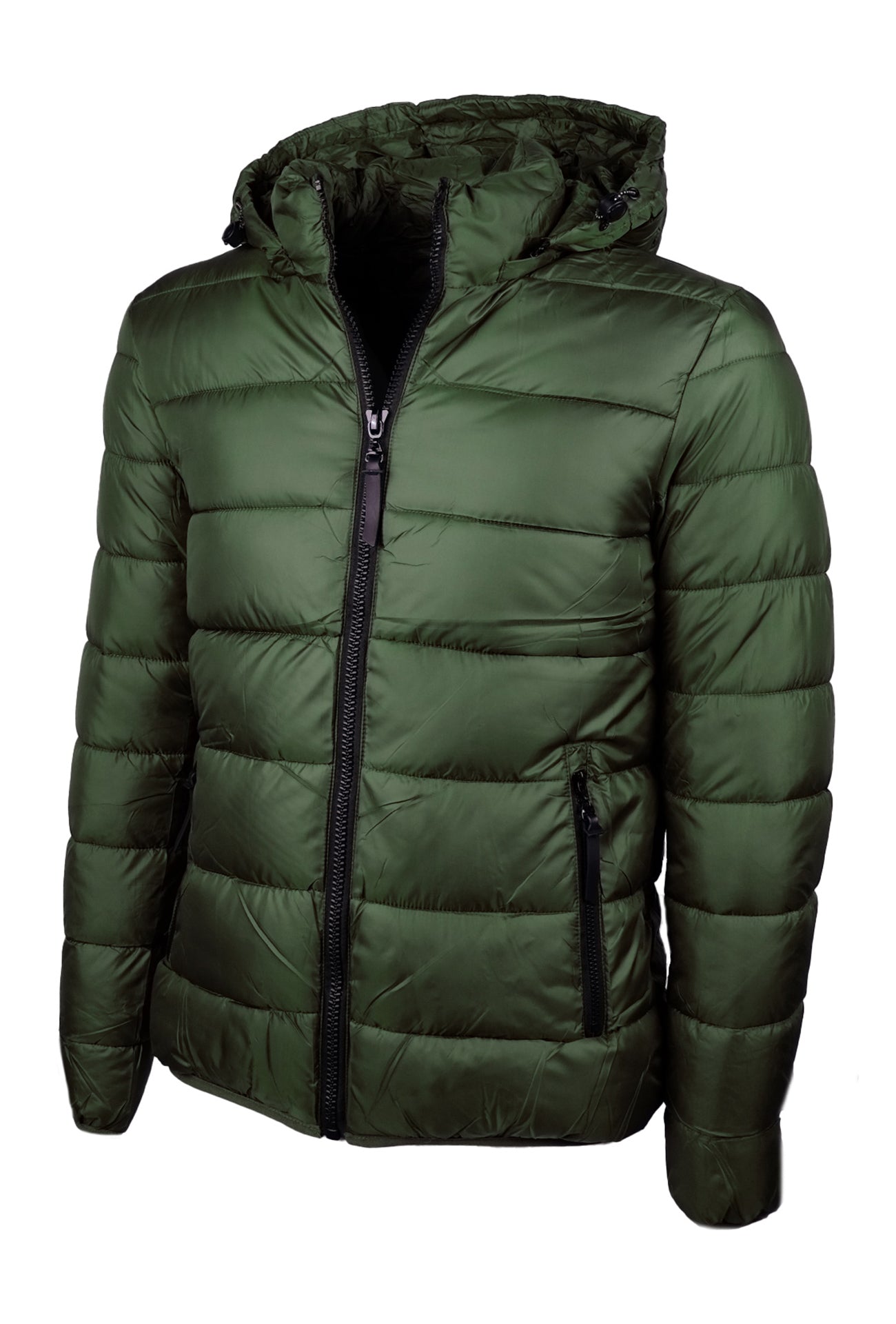 giacche-invernali-088kku-1.jpg Giubbotto Uomo Dresserd Cappuccio Smontabile Giubbotti Invernali VERDE - immagine 1