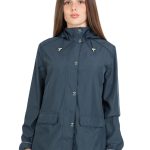 Giacca Donna Primavera Estiva Cappuccio Removibile Zip E Clip