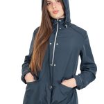 Giacca Donna Primavera Estiva Cappuccio Removibile Zip E Clip