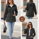 Tuopuda Giacca Mezza Stagione Donna Estivo Autunnale Giubbino Leggero con Cappuccio Antivento Jacket, Grigio, S : Amazon.it: Moda