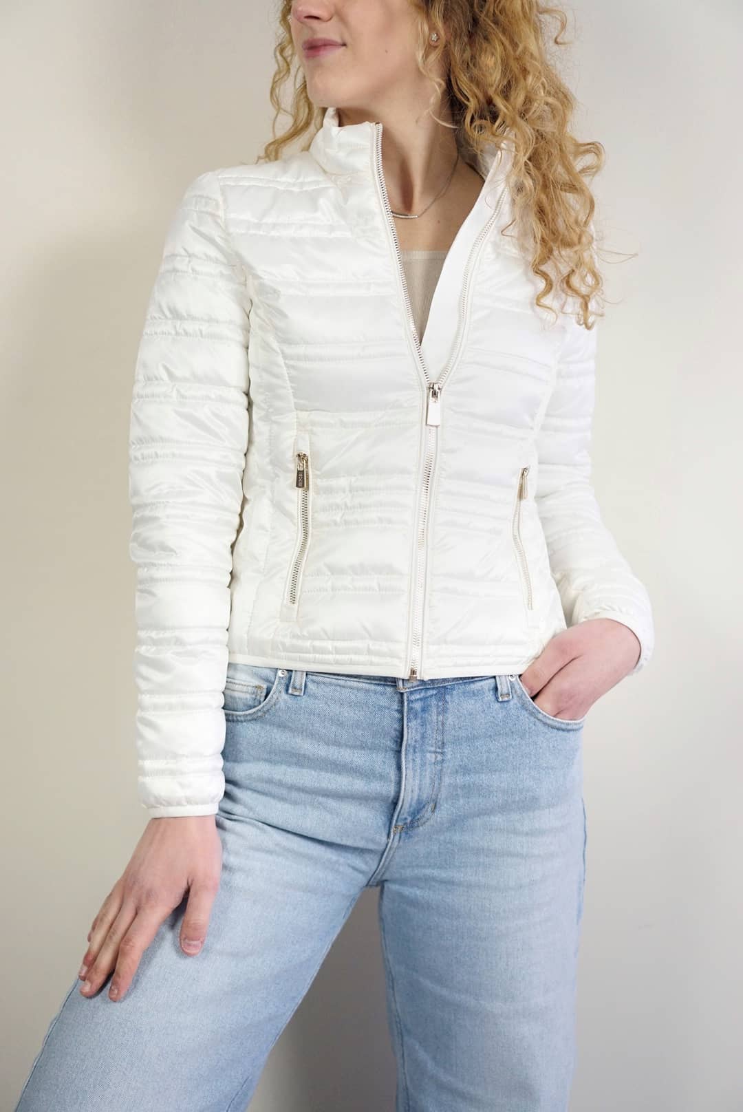 giubbotto-100-grammi-donna-010qea-1.jpg Piumino 100 grammi bianco | Yes Zee Reboot Store | Outlet online - immagine 1