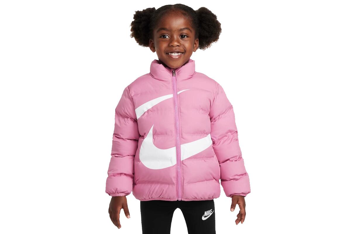giubbotto-bambina-149etz-1.jpg Giubbotto bambina nike swoosh debossed rosa - immagine 1