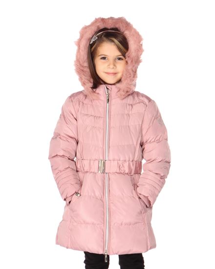 giubbotto-bambina-326jci-1.jpg MY JEWELS BIMBA GIUBBINO CAPPUCCIO CON PELO - immagine 1