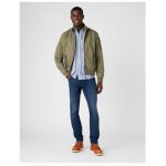 GIUBBOTTO UOMO BOMBER WRANGLER HARRINGTON JACKET IN DUSTY COTONE