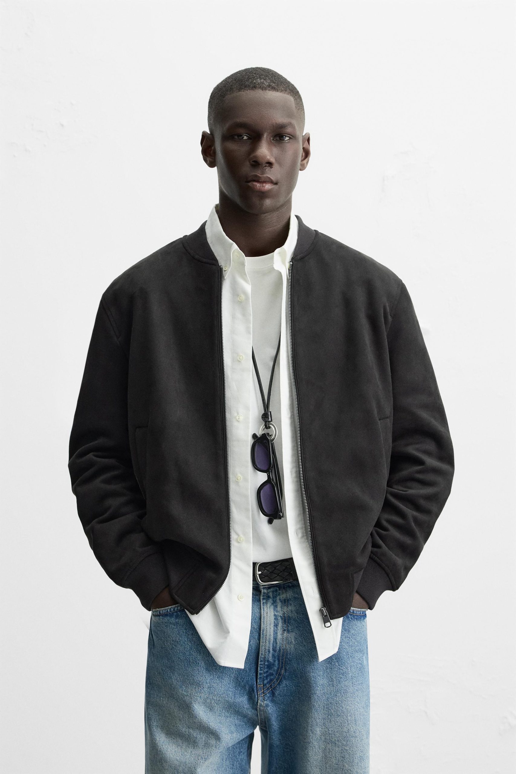giubbotto-bomber-uomo-815yow-1.jpg Giubbotto Camoscio Uomo Bomber Di Camoscio Giubbotto Bomber Giacca Di Jeans Uomo Zara Giubbotto Bomber - immagine 1