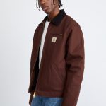 Carhartt WIP DETROIT JACKET (WINTER) Giacca leggera tobacco/black/marrone scuro Zalando.it