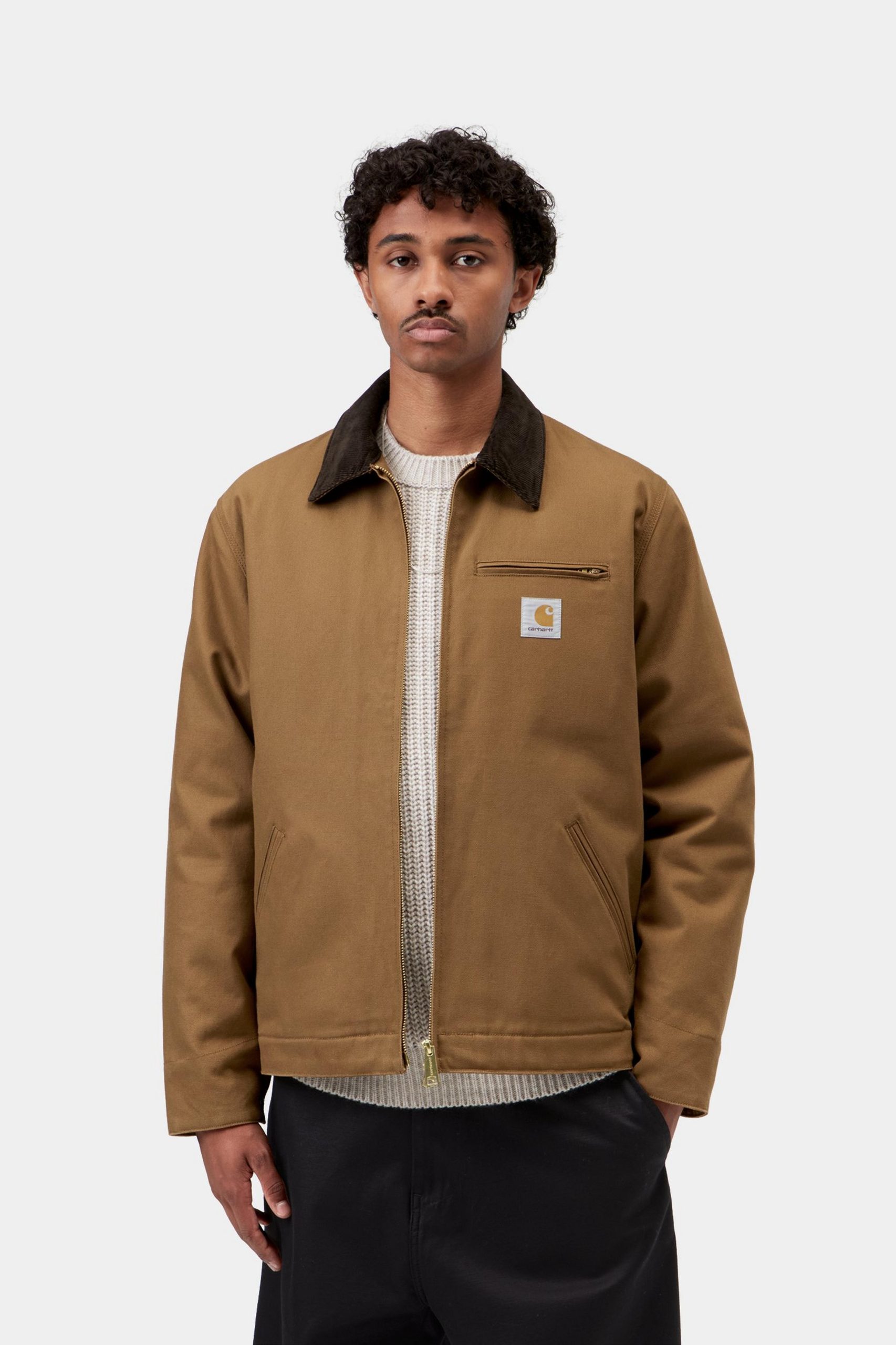giubbotto-carhartt-897rki-1.jpg Carhartt WIP Detroit Jacket (Winter), Hamilton Brown / Tobacco | Negozio online ufficiale - immagine 1