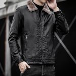 Giubbotto Pelle Uomo Giacca Giaccone Giacca Biker Giacche Di Pelle Uomo Invernali Pelle Nera Giacche In