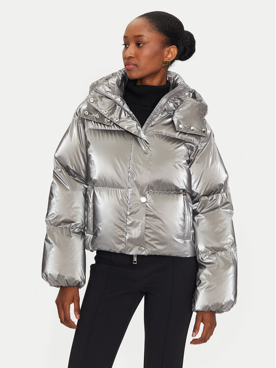 giubbotto-elisabetta-franchi-544zlg-1.jpg Elisabetta Franchi Giubbotto invernale PI 77D 46E2 V570 Argento Regular Fit | Modivo.it - immagine 1