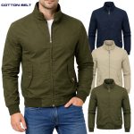 Giubbino uomo estivo cotone COTTON BELT zip e tasche laterali M L XL XXL 3XL 4XL