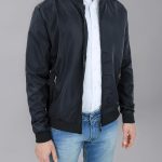 Evoga Giubbino uomo estivo leggero slim fit Giacca giubbetto College elastico impermeabile (M, Nero) : Amazon.it: Moda