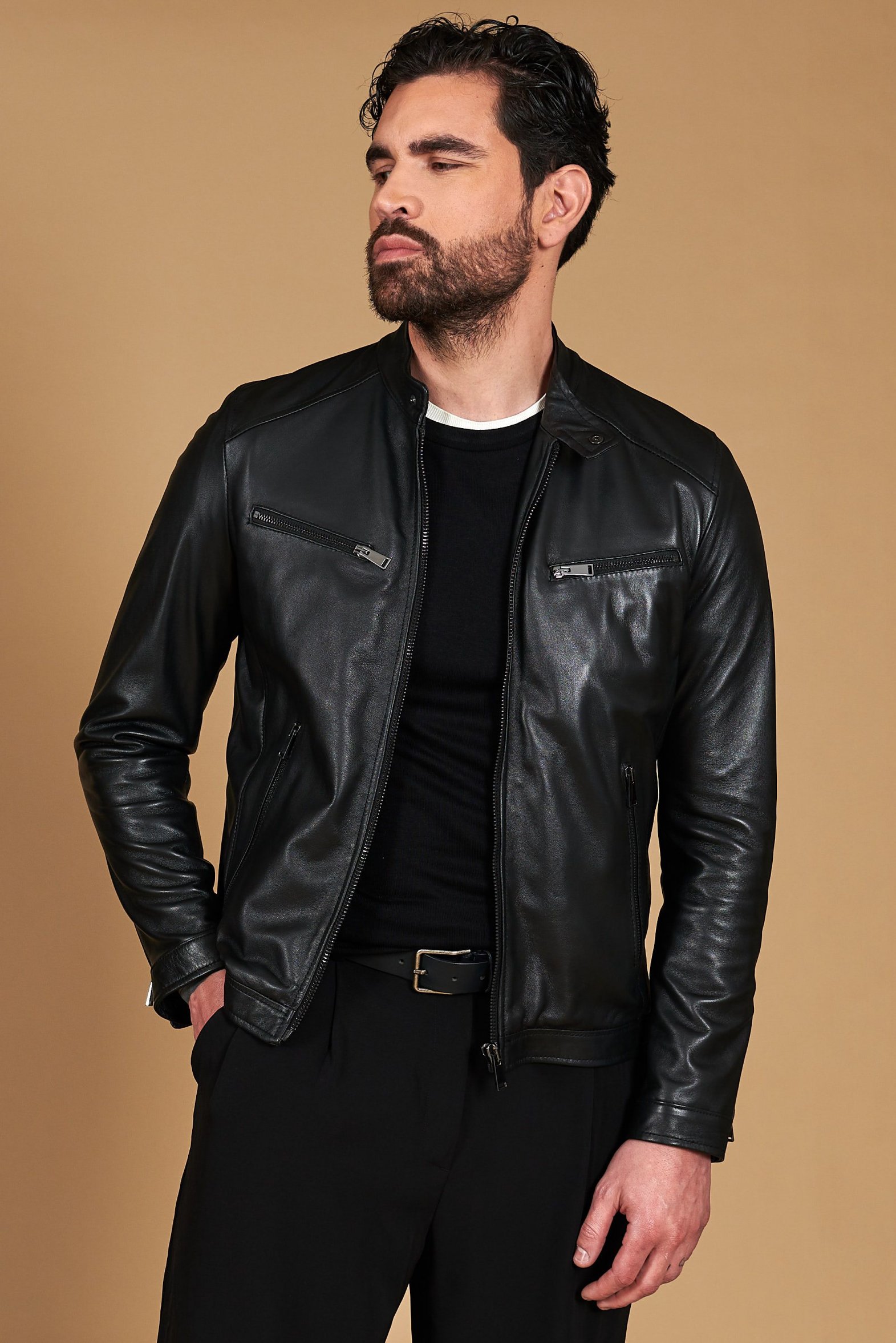 giubbotto-in-pelle-063unw-1.jpg Giacca in pelle estiva nera da Uomo - immagine 1