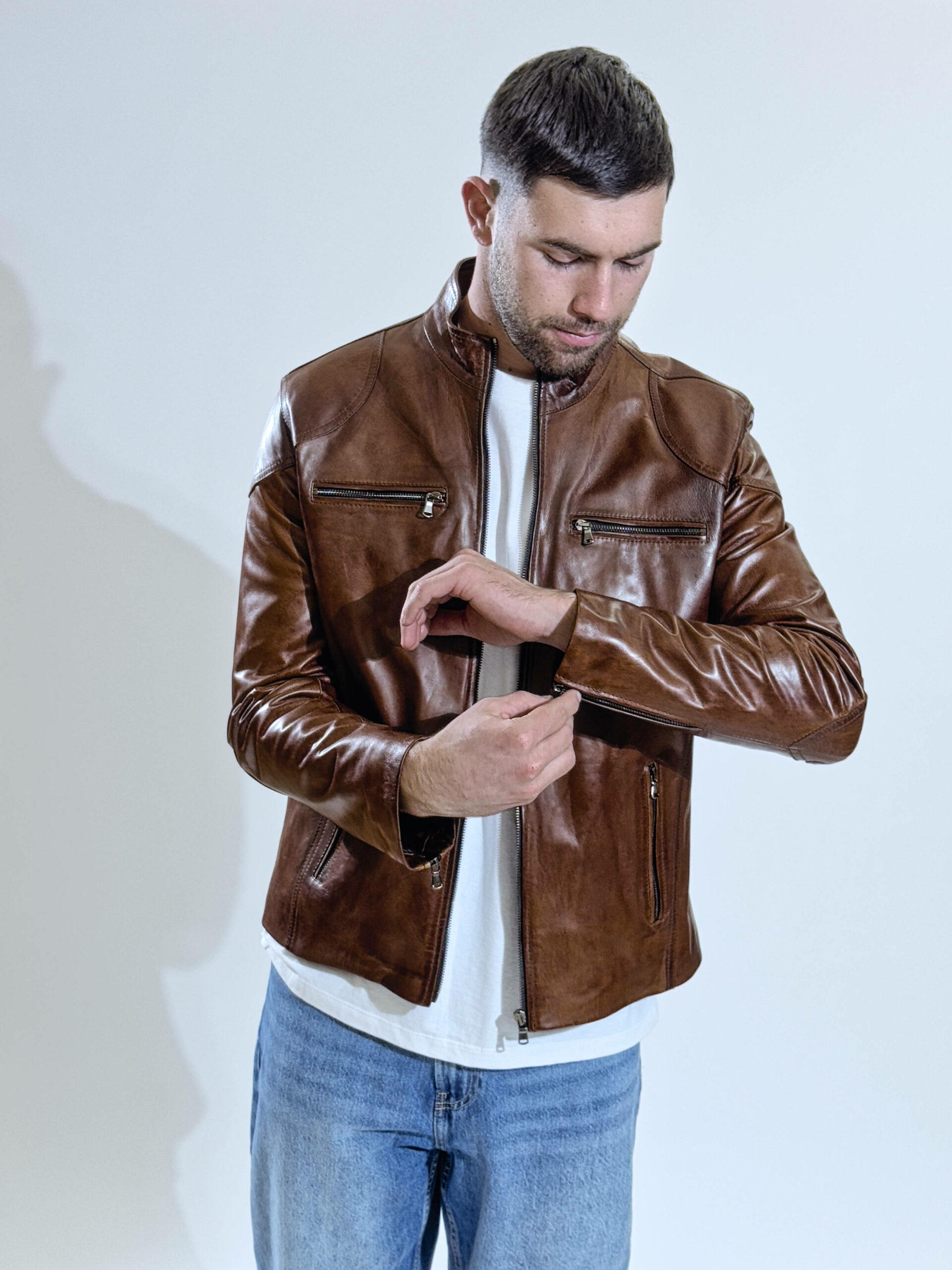 giubbotto-in-pelle-932cqm-1.jpg Giacche e giubbotti in pelle uomo | Okpelle The Leather Market - immagine 1