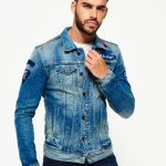 Giacca di jeans Rogue Patch Truckerhammered vintage da Uomo | Superdry IT