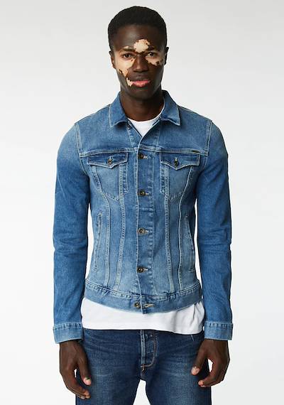 giubbotto-jeans-uomo-577hgv-1.jpg Giubbino jeans Gas Jeans, Gas Jeans, AI 2023/2024 Uomo, vendita online, e commerce, Denim chiaro, 48 - immagine 1