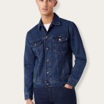 Giubbotto Jeans Uomo Western Authentic Jacket in Coalblue Stone S
