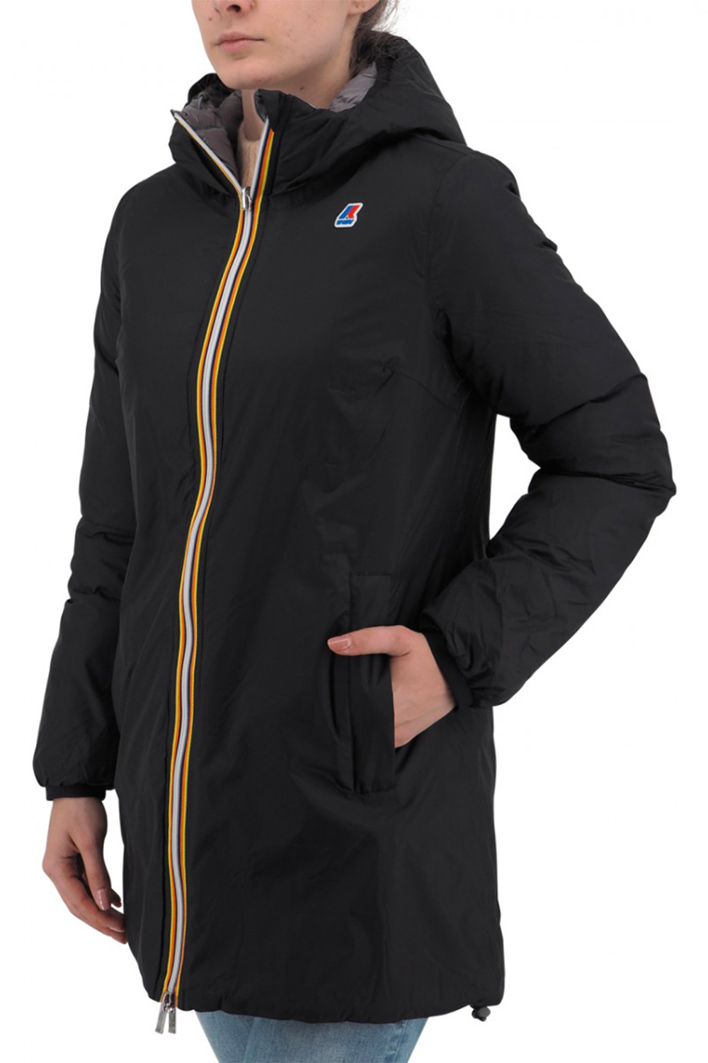 giubbotto-k-way-donna-854jqd-1.jpg Giubbotto Invernale Kway Donna Giubbotto Giubbino Sophie Thermo Plus2 Double K way K111EYW MIELE Srl - immagine 1