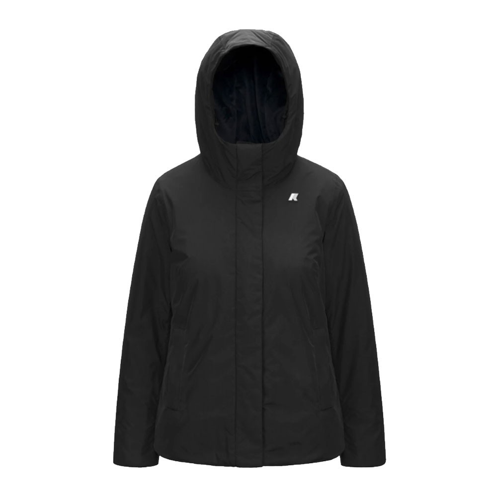 giubbotto-k-way-donna-960sda-1.jpg K Way Giacca Corto Lili Marmotta Nero Donna Acquista online su Sportland - immagine 1