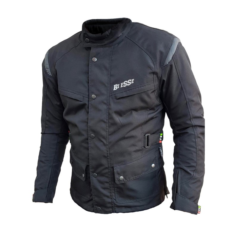 giubbotto-moto-275vto-1.jpg Giubbotto Bi Esse da moto in cordura, tessuto impermeabile, fodera termica rimovibile - immagine 1