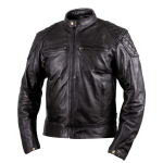 Giubbotto in pelle per moto con protezioni LEM modello vintage Catania