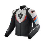 Giubbotto Pelle REV'IT QUANTUM 3 NERO/GRIGIO