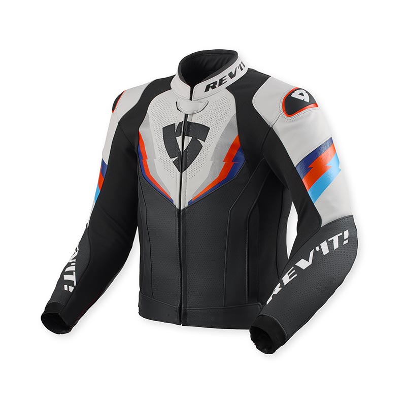 giubbotto-moto-728mwa-1.jpg Giubbotto Pelle REV'IT QUANTUM 3 NERO/GRIGIO - immagine 1