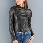 BARONE Giubbotto Pelle Donna, Giacca di Pelle Donna Made in Italy, Giacca Moto Donna FABY BIKE (FABYBIKE01, IT, Nero, XS, Regular) : Amazon.it: Moda