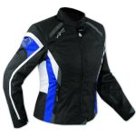 Giacca Moto Donna Impermeabile 4 Stagioni Scooter Sport Custom Lady Blu