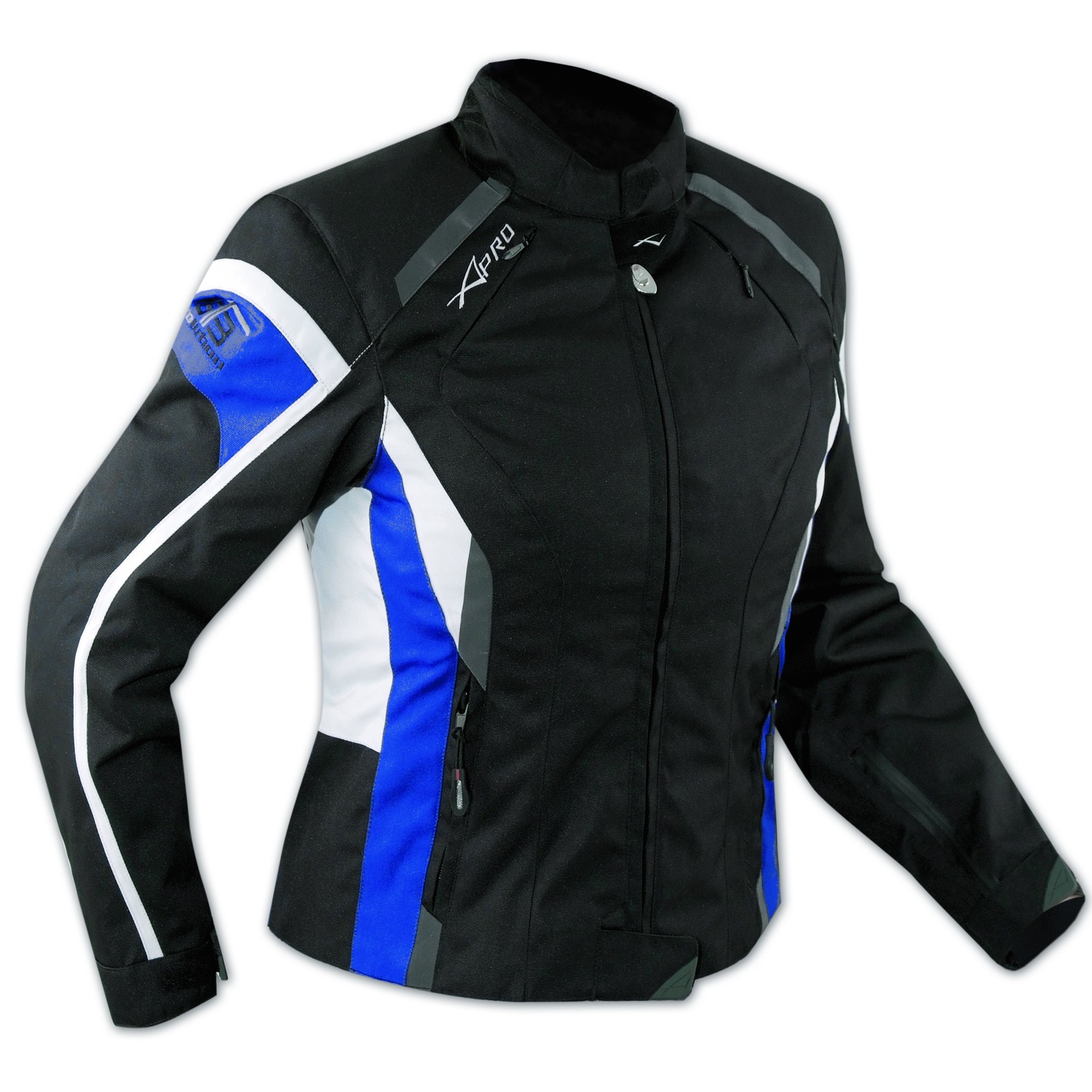 giubbotto-moto-donna-766len-1.jpg Giacca Moto Donna Impermeabile 4 Stagioni Scooter Sport Custom Lady Blu - immagine 1