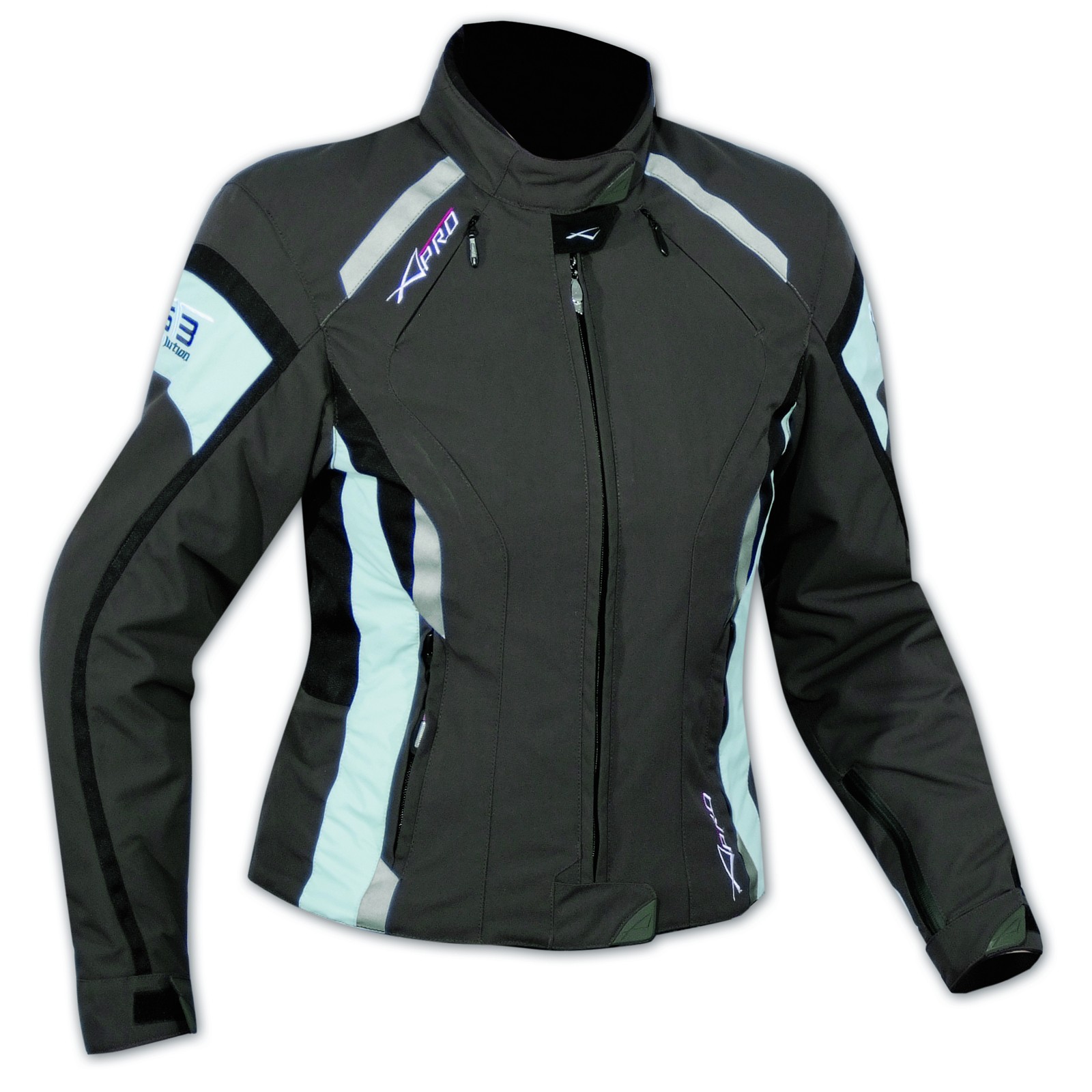 giubbotto-moto-donna-832cja-1.jpg Giacca Moto Donna Impermeabile 4 Stagioni Scooter Sport Custom Lady Marrone - immagine 1