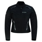 Giacca Donna Lady Tesssuto Moto Con Protezioni Removibile Impermiabile BI ESSE (NERO)