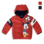 Giubbotto neonato invernale Disney Mickey Mouse Bimbo con cappuccio 5891 Rosso / 6 mesi