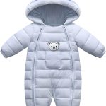 Giubbotto Neonato 0 6 Mesi Piumino Tutina Neonata Pagliaccetto Invernale Caldo Tuta Da Neve Spessa Bambino Cappotto Bambina (Light blue, 0 6 Months) : Amazon.it: Moda