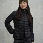 Blauer Giubbotto Piumino Ondulato Donna Nero