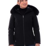 Giacca RRD nera da donna con pelliccia Winter Storm Fur Wom W24501FT