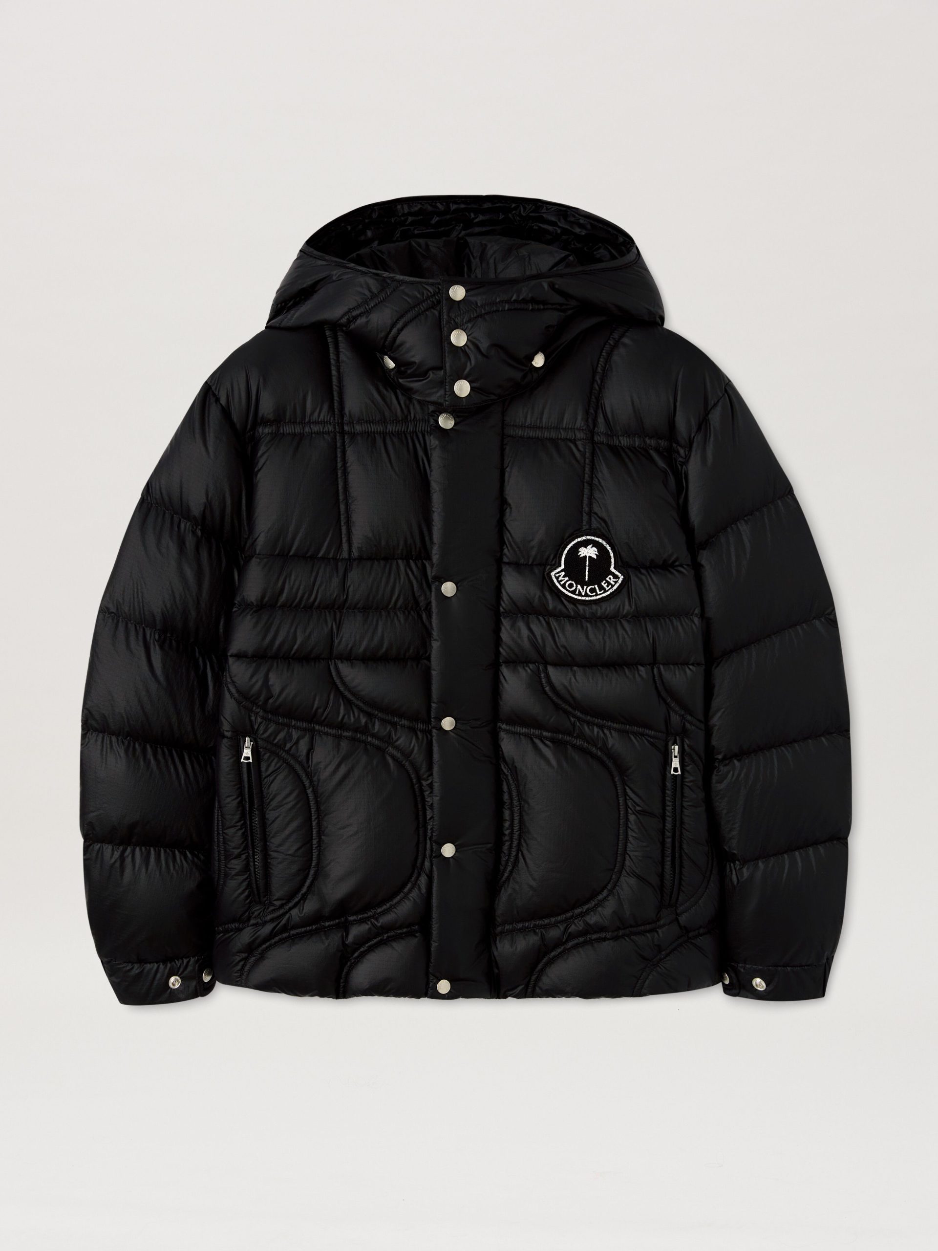 giubbotto-palm-angels-385uod-1.jpg Cherith down jacket Moncler x Palm Angels in NERO NERO | Palm Angels® - immagine 1