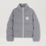 Austru down jacket Moncler x Palm Angels in GRIGIO BIANCO | Palm Angels®