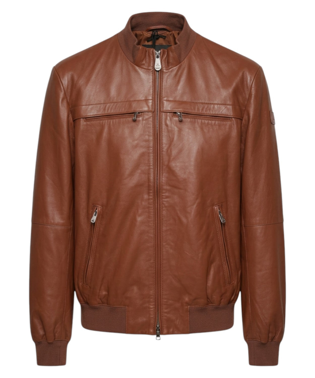giubbotto-peuterey-186wpq-1.jpg Giubbotto Uomo Peuterey Sands Leather in Pelle Cuoio - immagine 1