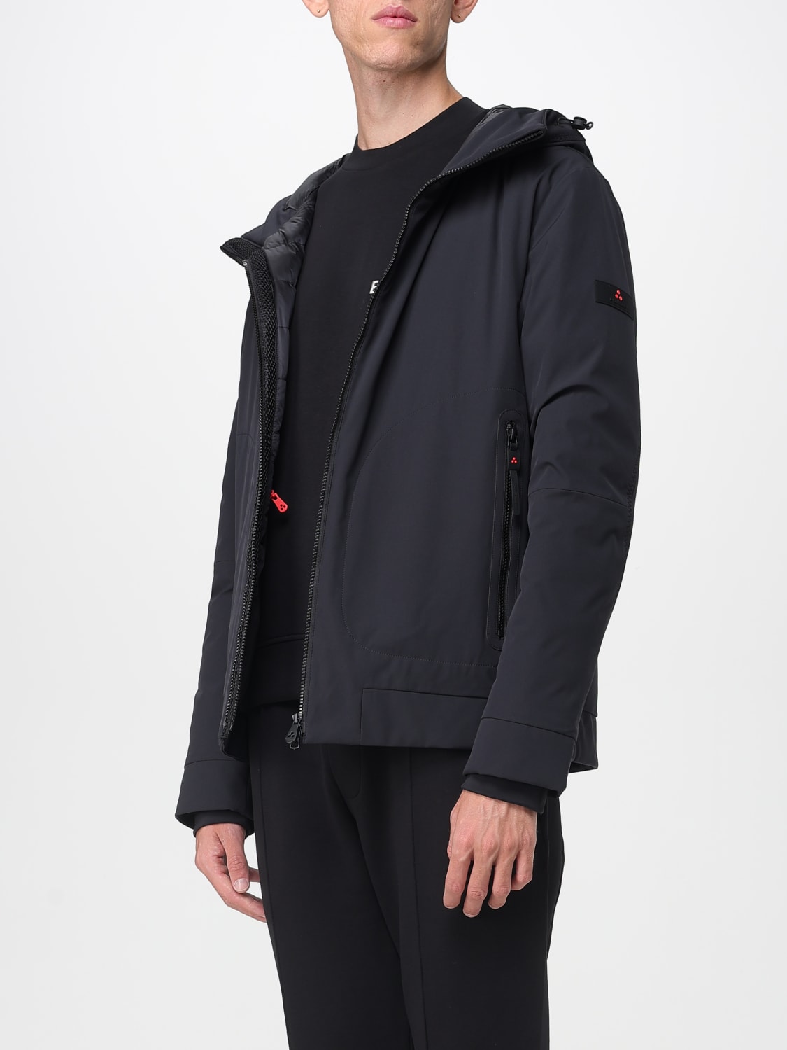 giubbotto-peuterey-980dtj-1.jpg Giubbotto Peuterey in nylon con cappuccio Nero - immagine 1