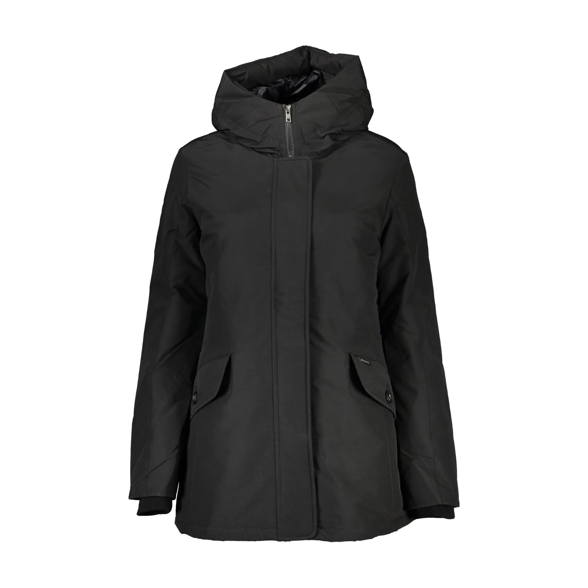 giubbotto-woolrich-donna-001bya-1.jpg Woolrich Giubbotto Donna Nero con Cappuccio e Tasche S / Nero - immagine 1